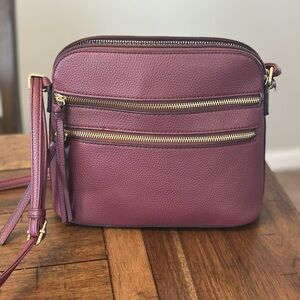 Burgundy Cross body bag